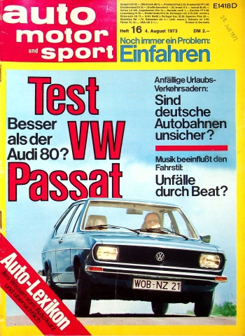 Auto Motor und Sport 16/1973 Auto Motor und Sport 16/1973